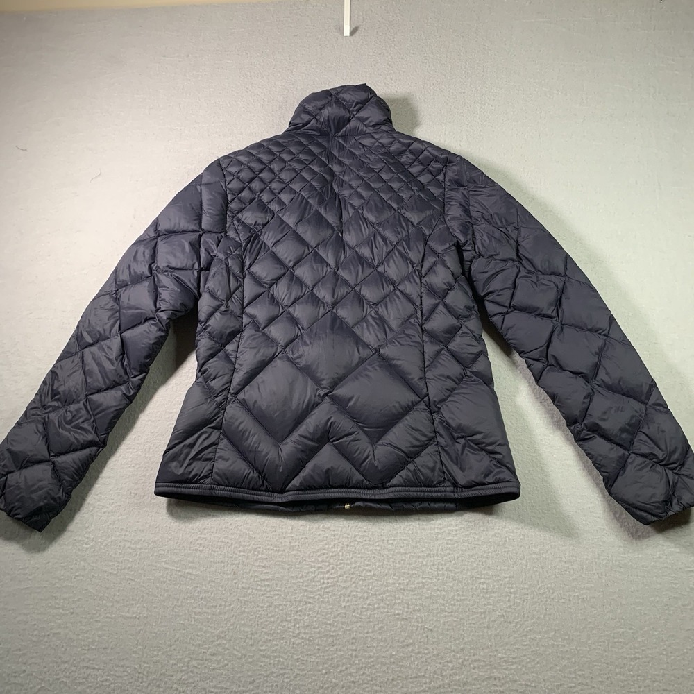 MICHAEL Michael Kors navy lightweight quilted down jacket gold logo zipper M - Picture 9 of 9